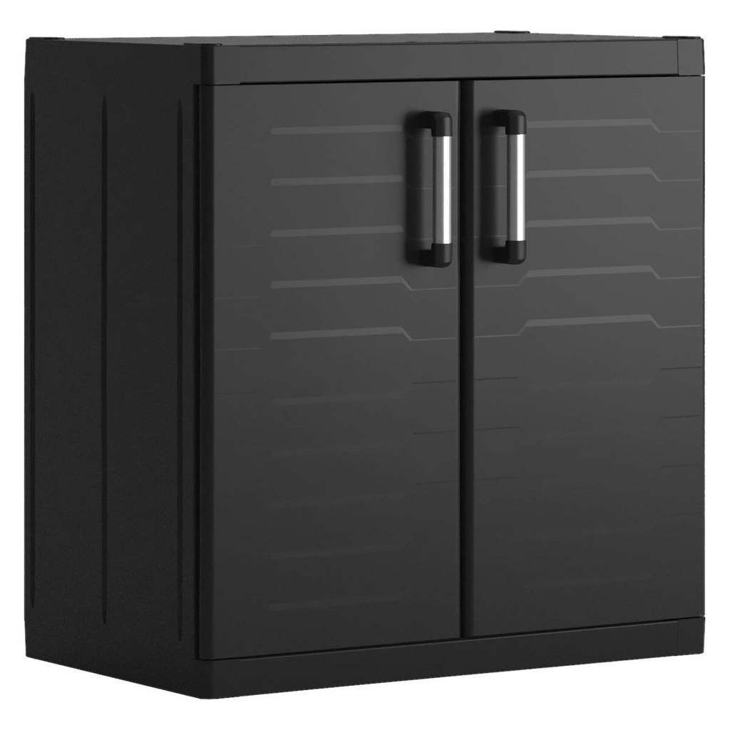 Keter Kunststoffschrank Detroit XL schwarz Kunststoff B/H/T: ca. 89x93x54 cm