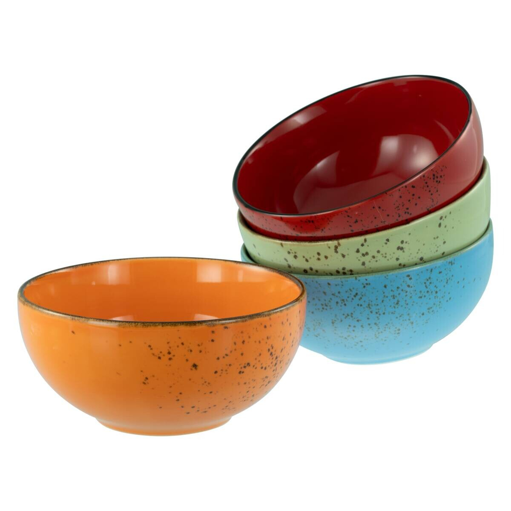 CreaTable Schüssel-Set Nature Collection Mediterran bunt Steinzeug