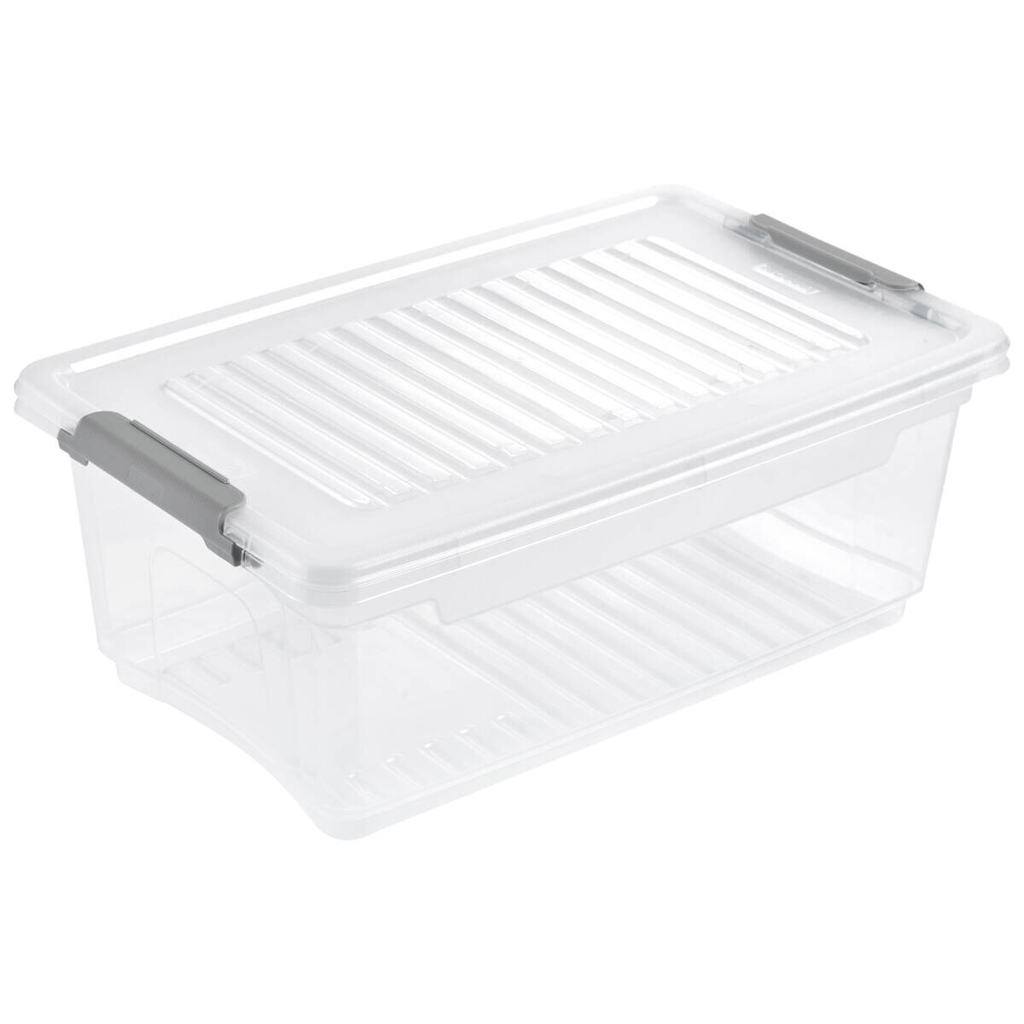 Aufbewahrungsbox transparent B/H/L: ca. 18,5x10,5x28,5 cm