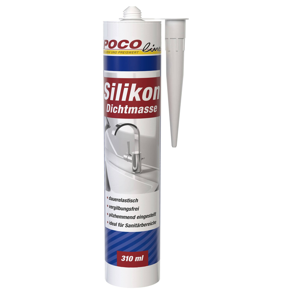 POCOline Silikon Fugendicht weiß ca. 0,31 l