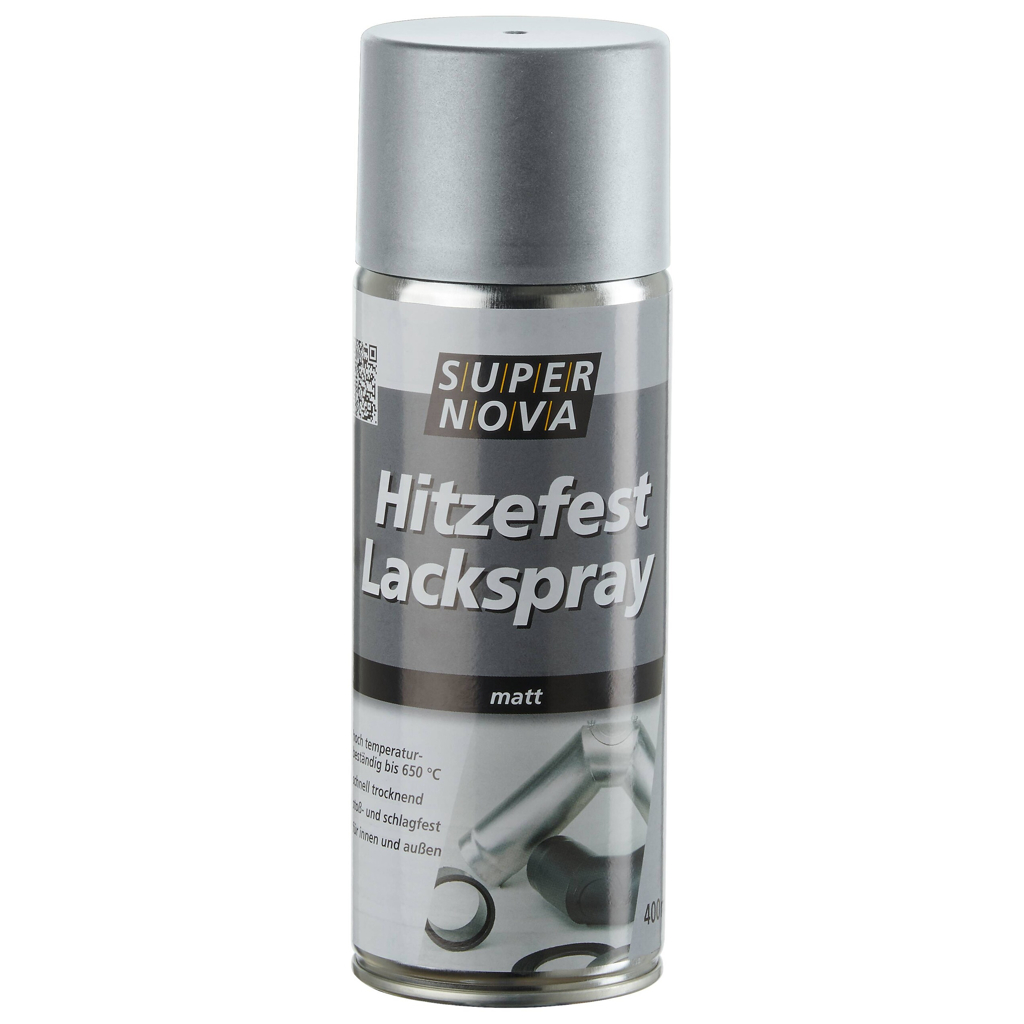 Super-Nova Lackspray Hitzefest silber matt ca. 0,4 l
