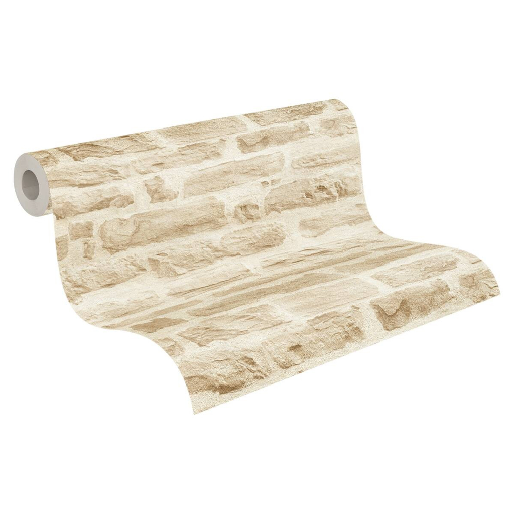 A.S.Creation Vliestapete Best of Wood`n Stone 2nd Edition Steine beige creme B/L: ca. 53x1005 cm