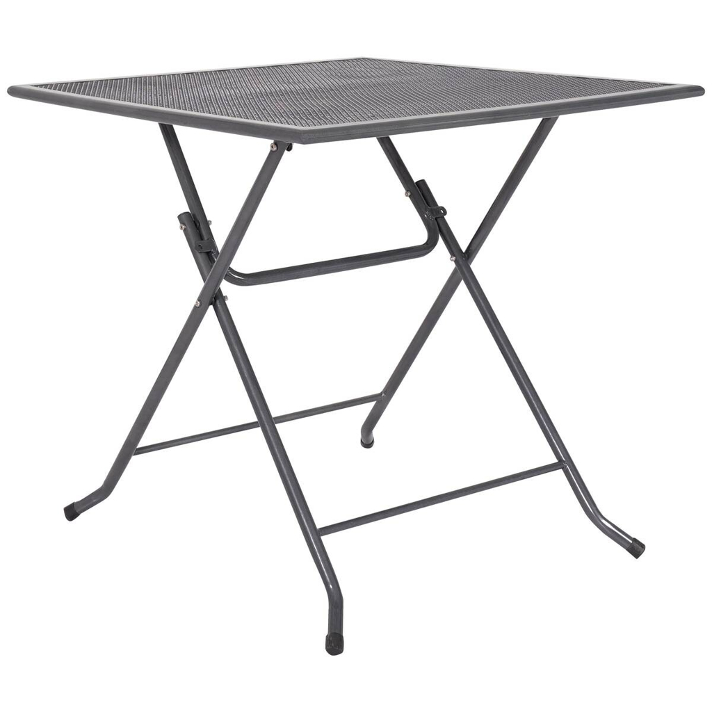 Klapptisch Pia grau Metall B/H/L: ca. 80x74x80 cm
