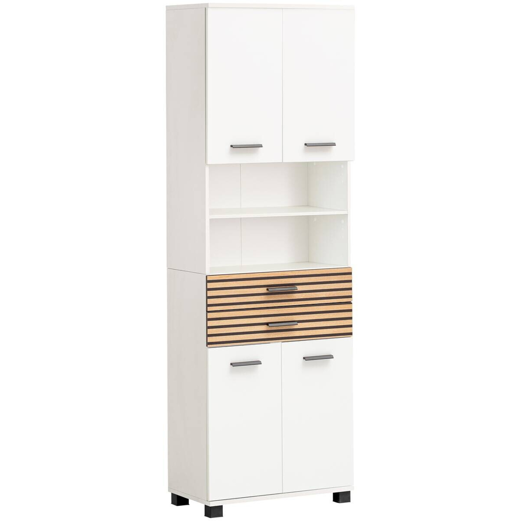 Hochschrank Katta weiß matt B/H/T: ca. 59,8x180,9x32,6 cm