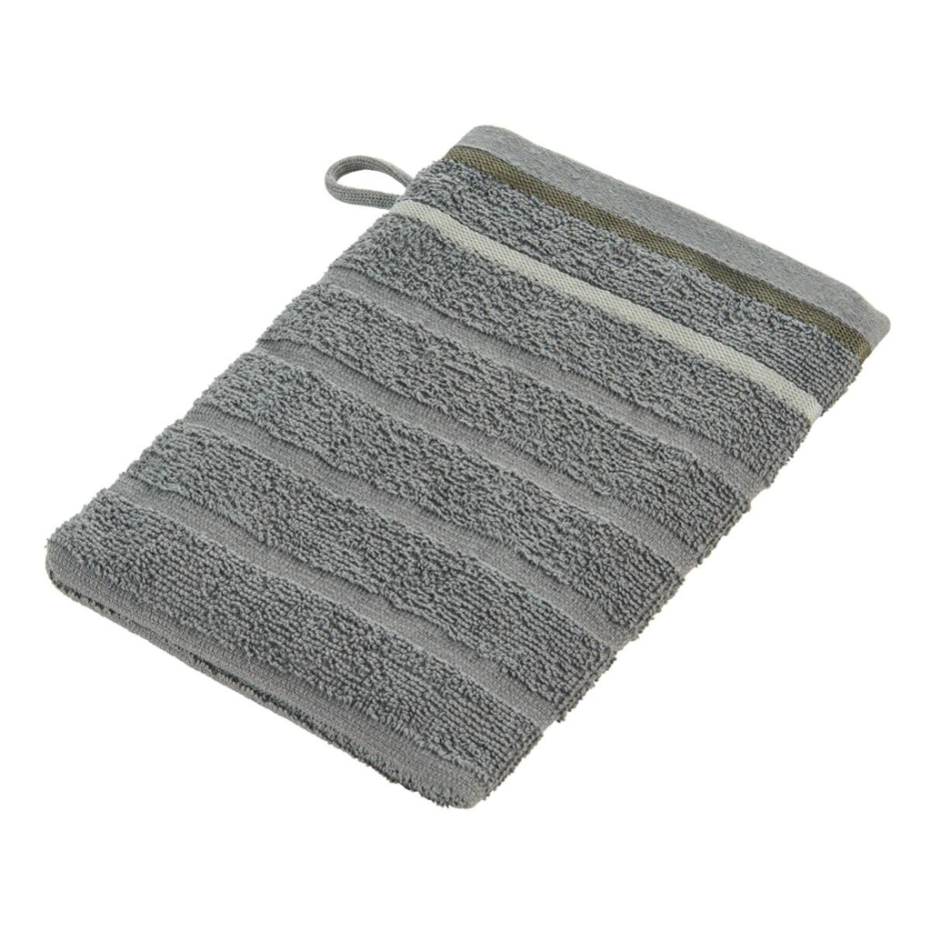 oh cosy Waschhandschuh Marta dunkelgrau Baumwolle B/L: ca. 16x22 cm