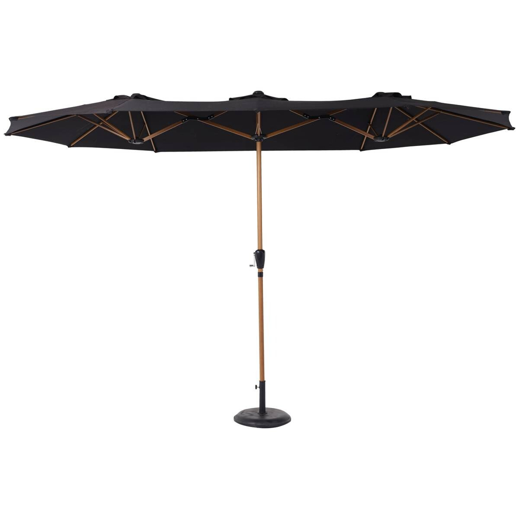 POCOline Sonnenschirm natur Stahl B/H/L: ca. 200x245x400 cm