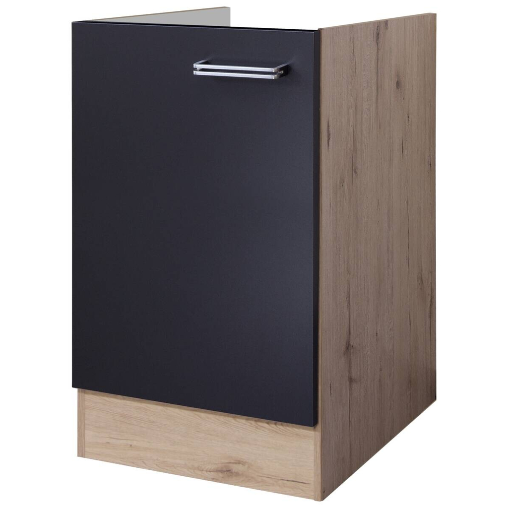 Spülenschrank Elva anthrazit strukturiert B/H/T: ca. 50x82x57 cm