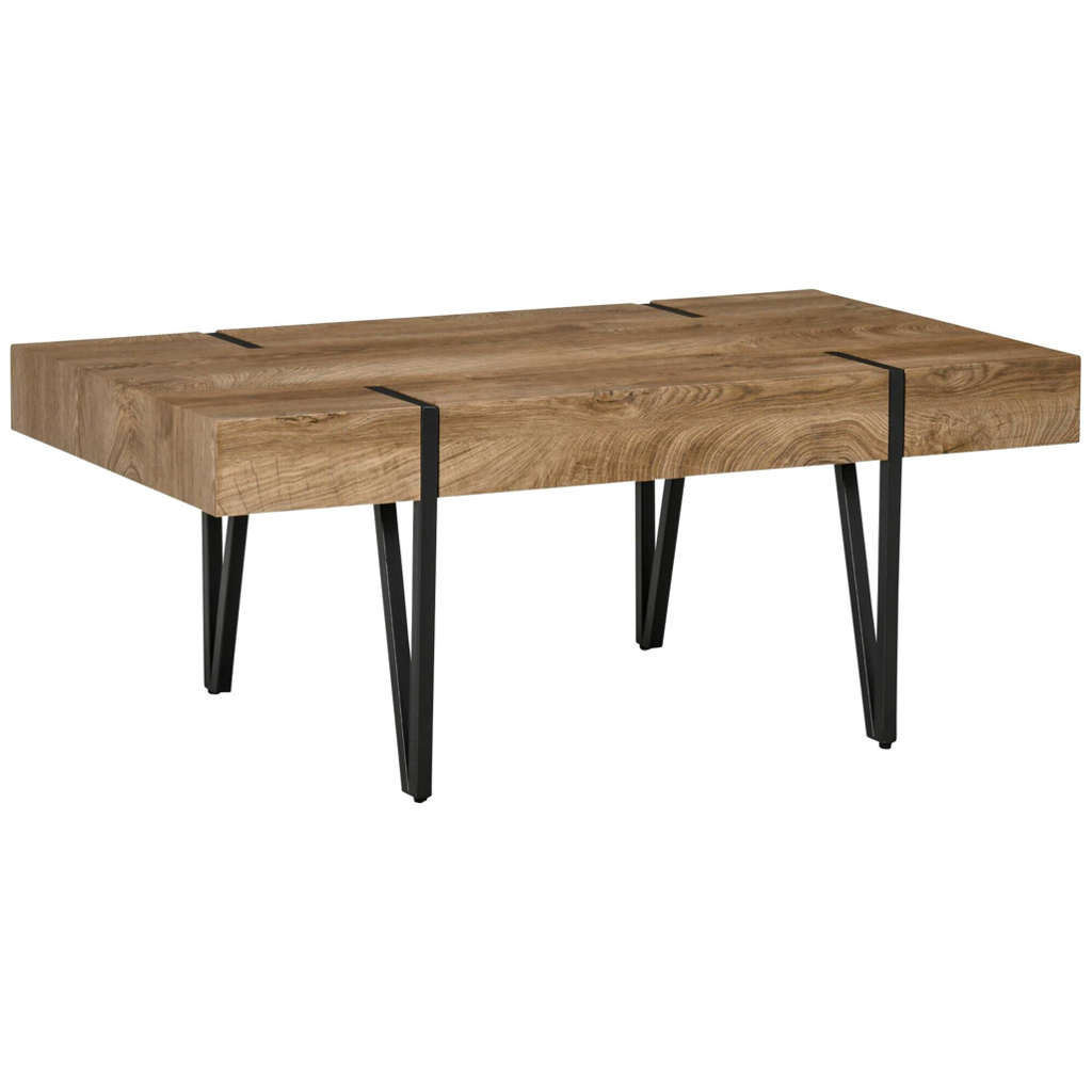 HOMCOM Couchtisch natur MDF B/H/T: ca. 105x42x60 cm