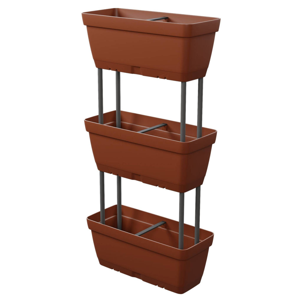 Lolego Veg Pflanzständer braun Polypropylen B/H/L: ca. 17x32x50 cm