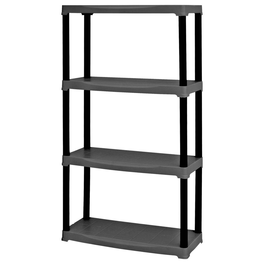 ArtPlast Kunststoffregal schwarz Kunststoff B/H/T: ca. 70x133x30 cm