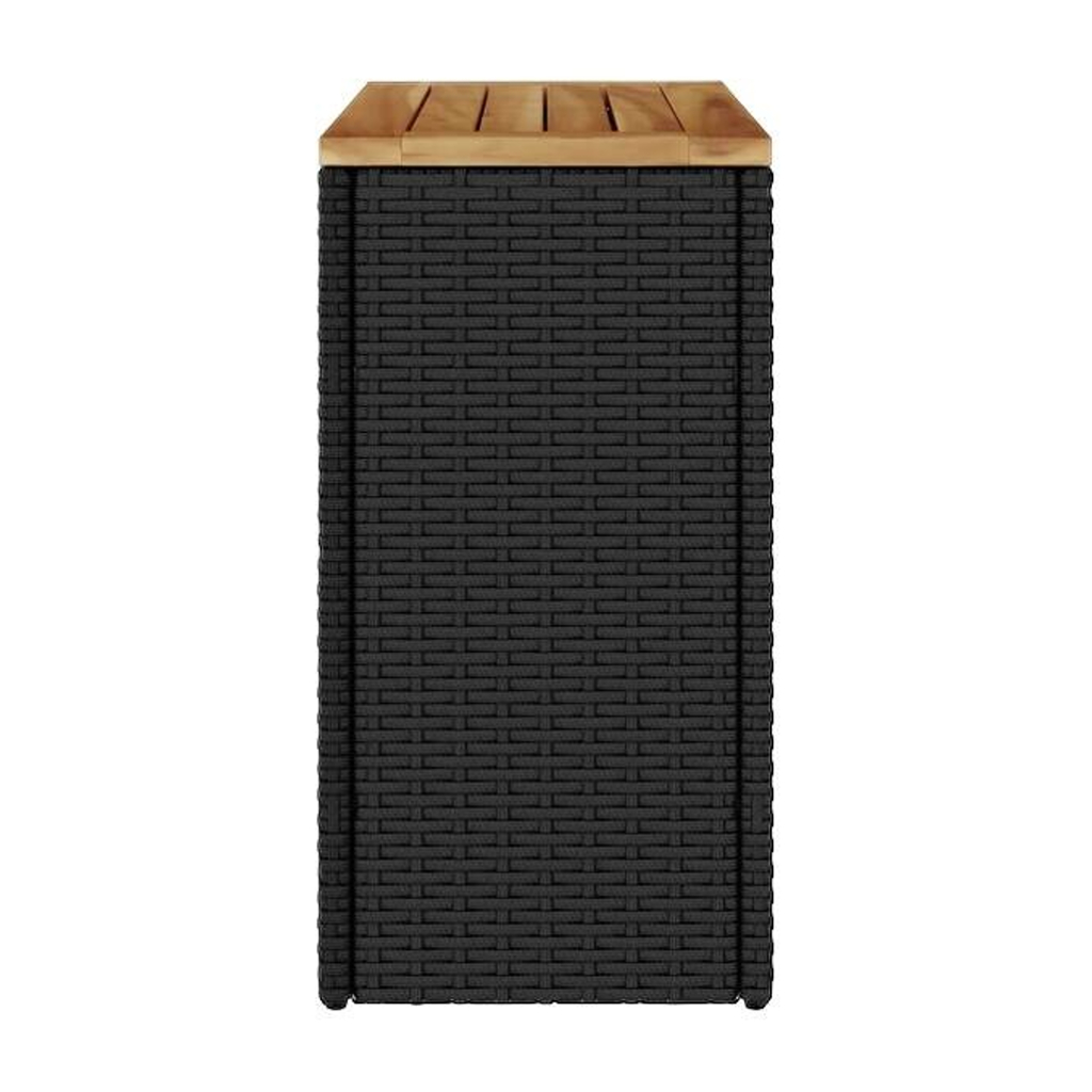 vidaXL Beistelltisch schwarz Kunststoff B/H/L: ca. 28x55x58 cm