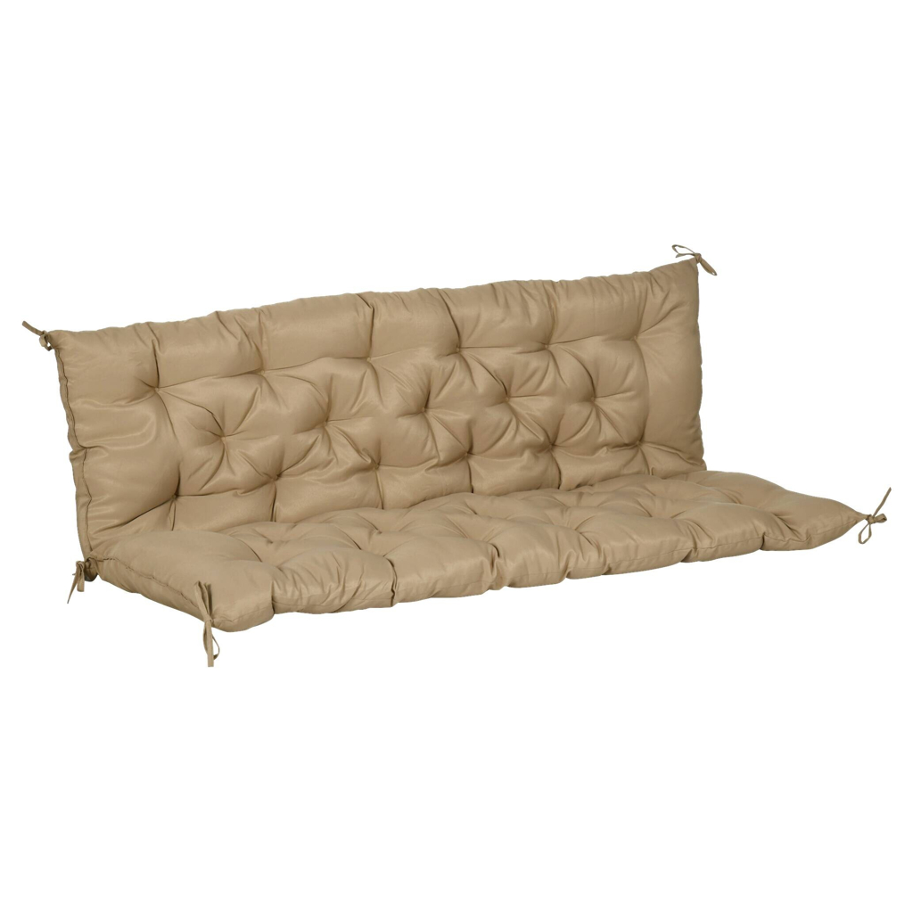 Outsunny Bankauflage khaki Schaumstoff B/H/L: ca. 98x8x150 cm