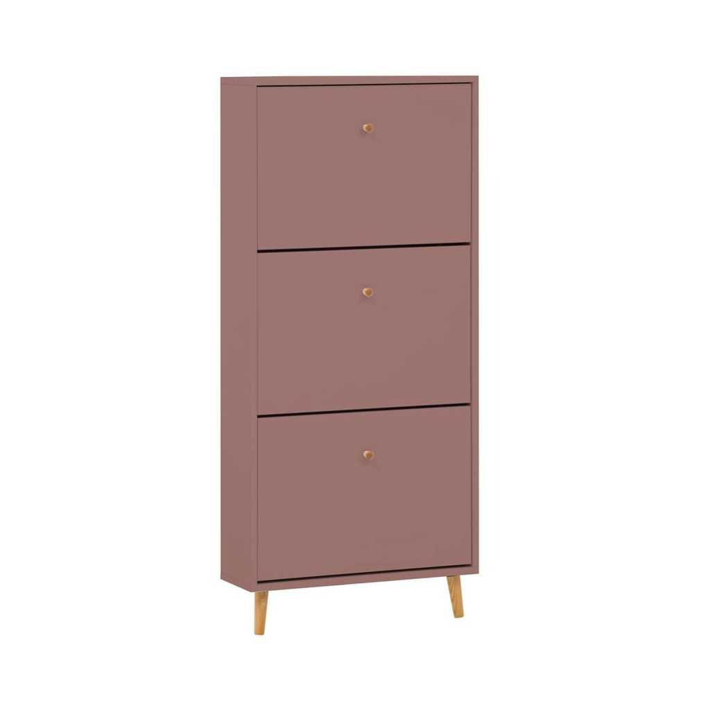 Schuhkipper Bjarne, 3er mauve B/H/T: ca. 59,8x131x19,55 cm