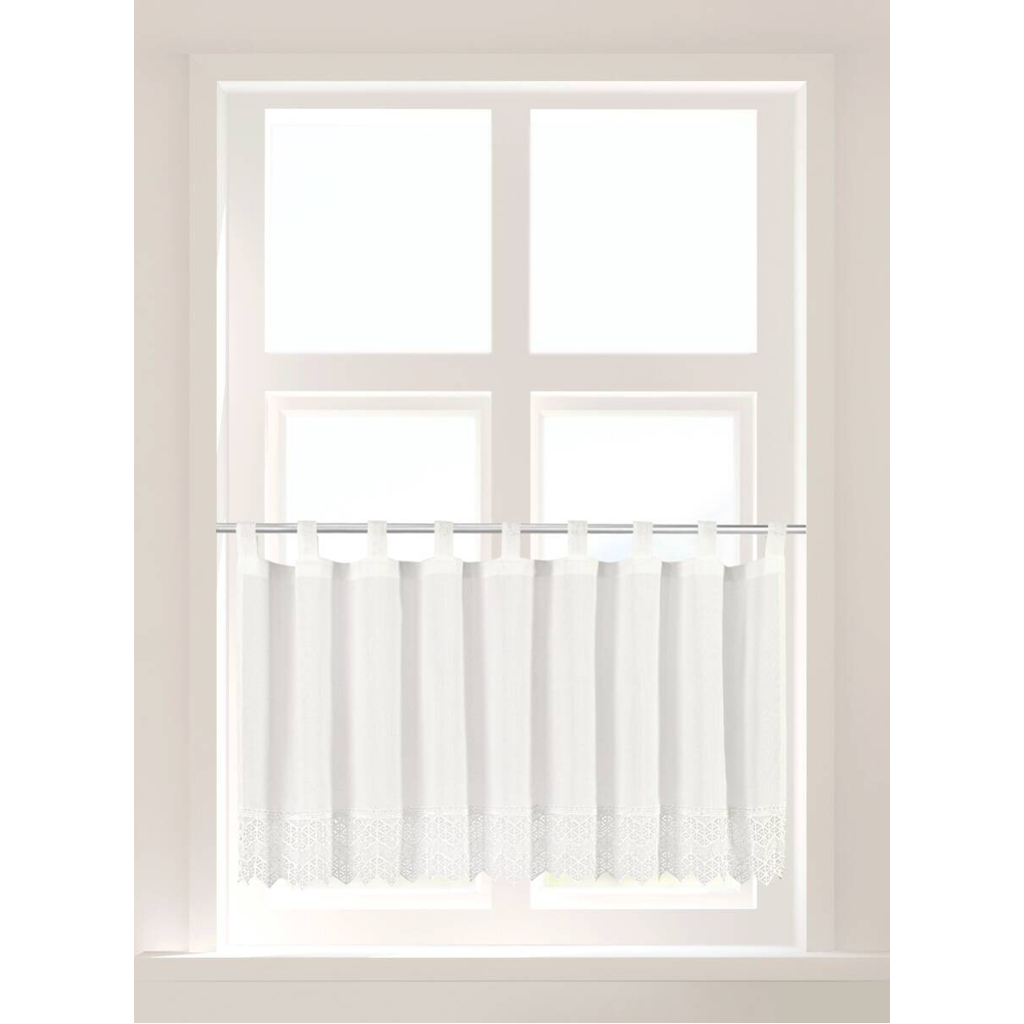 POCOline Scheibengardine Heidi offwhite B/L: ca. 50x140 cm