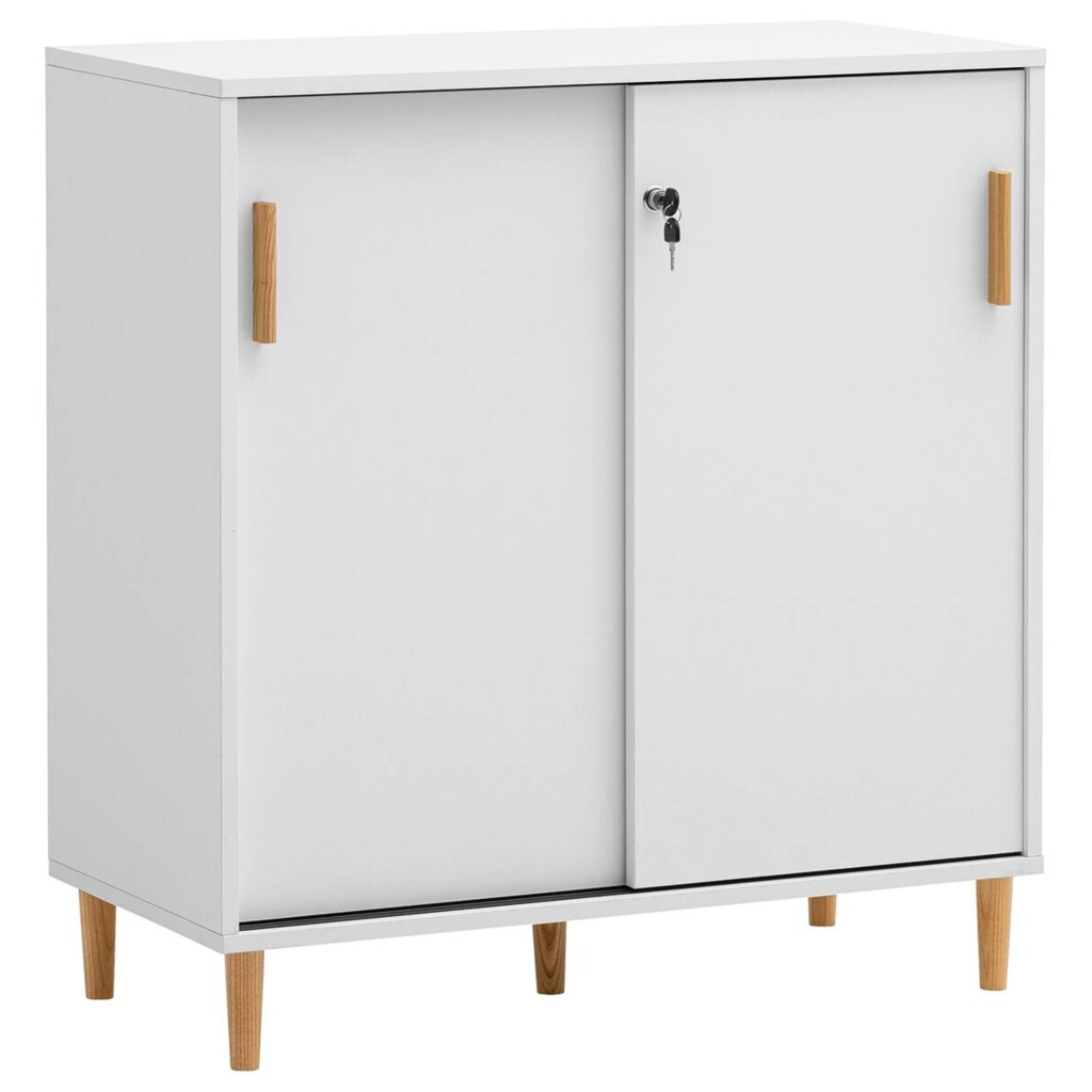 Schiebetürenschrank Torge weiß matt B/H/T: ca. 80,1x84,8x38,2 cm