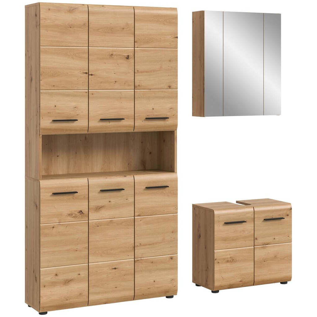 Badezimmer-Set Ice Artisan Oak Nachbildung B/H/T: ca. 165x185x46 cm