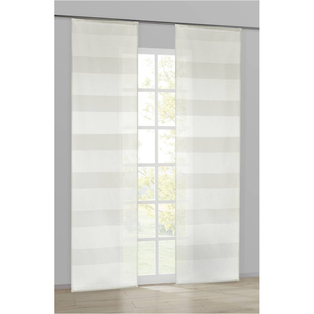 POCOline Schiebevorhang Andrea weiß B/L: ca. 60x245 cm