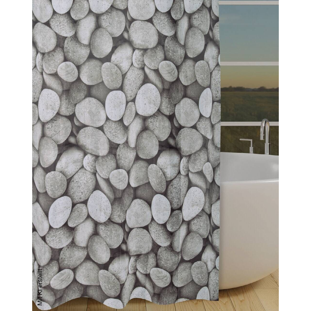 Acus Duschvorhang Stone Polyester B/L: ca. 180x200 cm