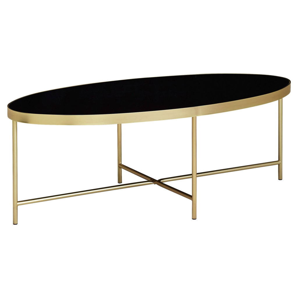Couchtisch gold schwarz B/H/T: ca. 110x40x56 cm