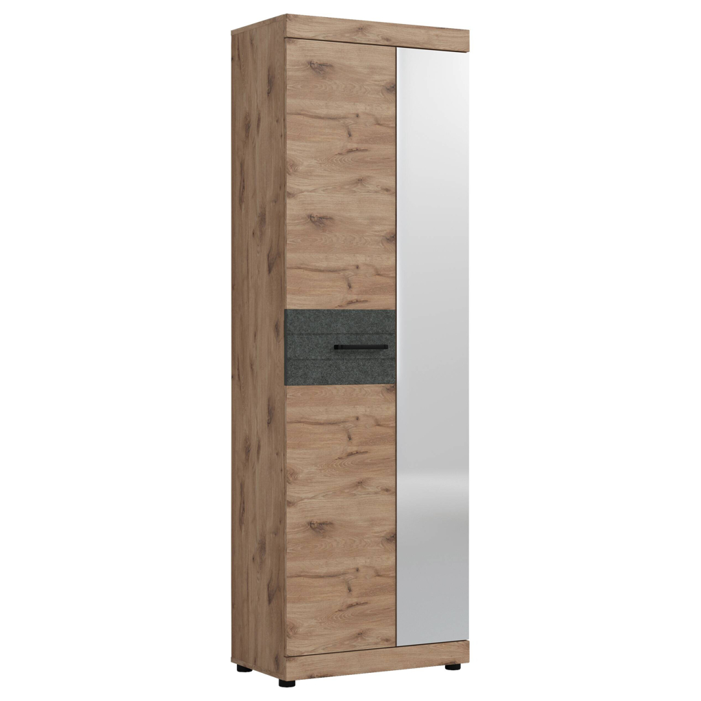 Garderobenschrank Roxy Eiche Viking Nachbildung B/H/T: ca. 65x201x38 cm