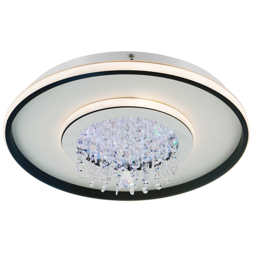 POCOline LED-Deckenleuchte Anna schwarz Metall Kunststoff B/H/L: ca. 40x16x40 cm