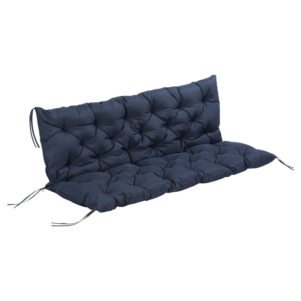 Outsunny Bankauflage blau Polyester B/H/L: ca. 150x8x98 cm