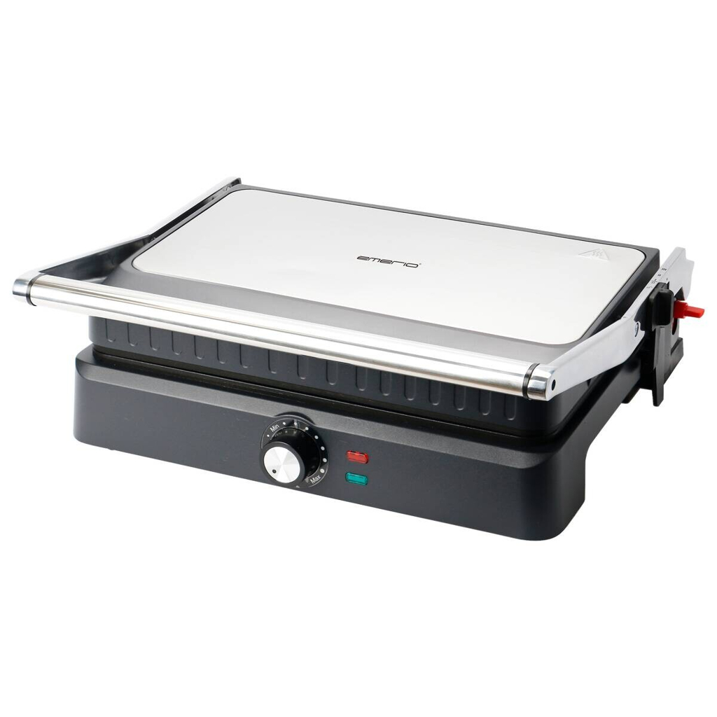 Emerio Kontaktgrill CG-130859.1 schwarz Metall B/H/T: ca. 39x14x34 cm