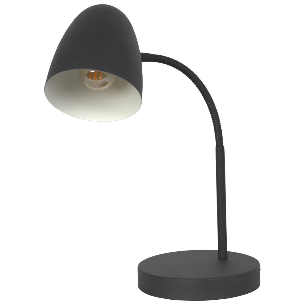 Nowa Tischleuchte 50870108 schwarz Metall B/H: ca. 15x40 cm E14 1 Brennstellen