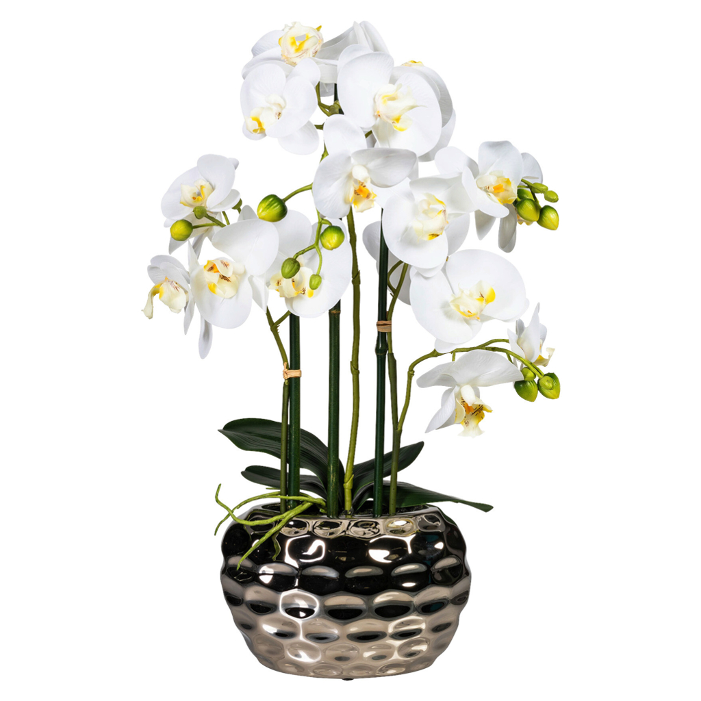 Orchidee weiß Kunststoff H: ca. 55 cm