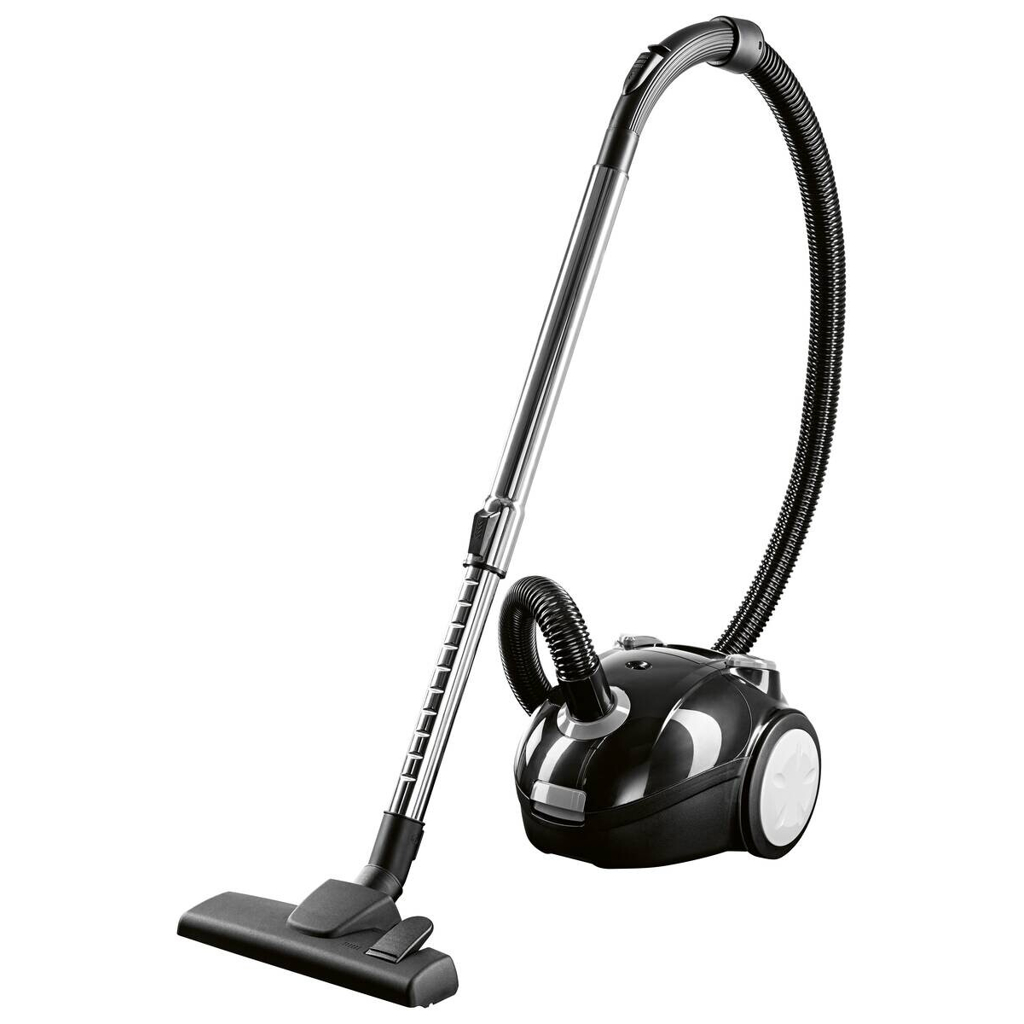 CLEANmaxx Beutelstaubsauger schwarz grau B/H/L: ca. 28x28,5x40 cm