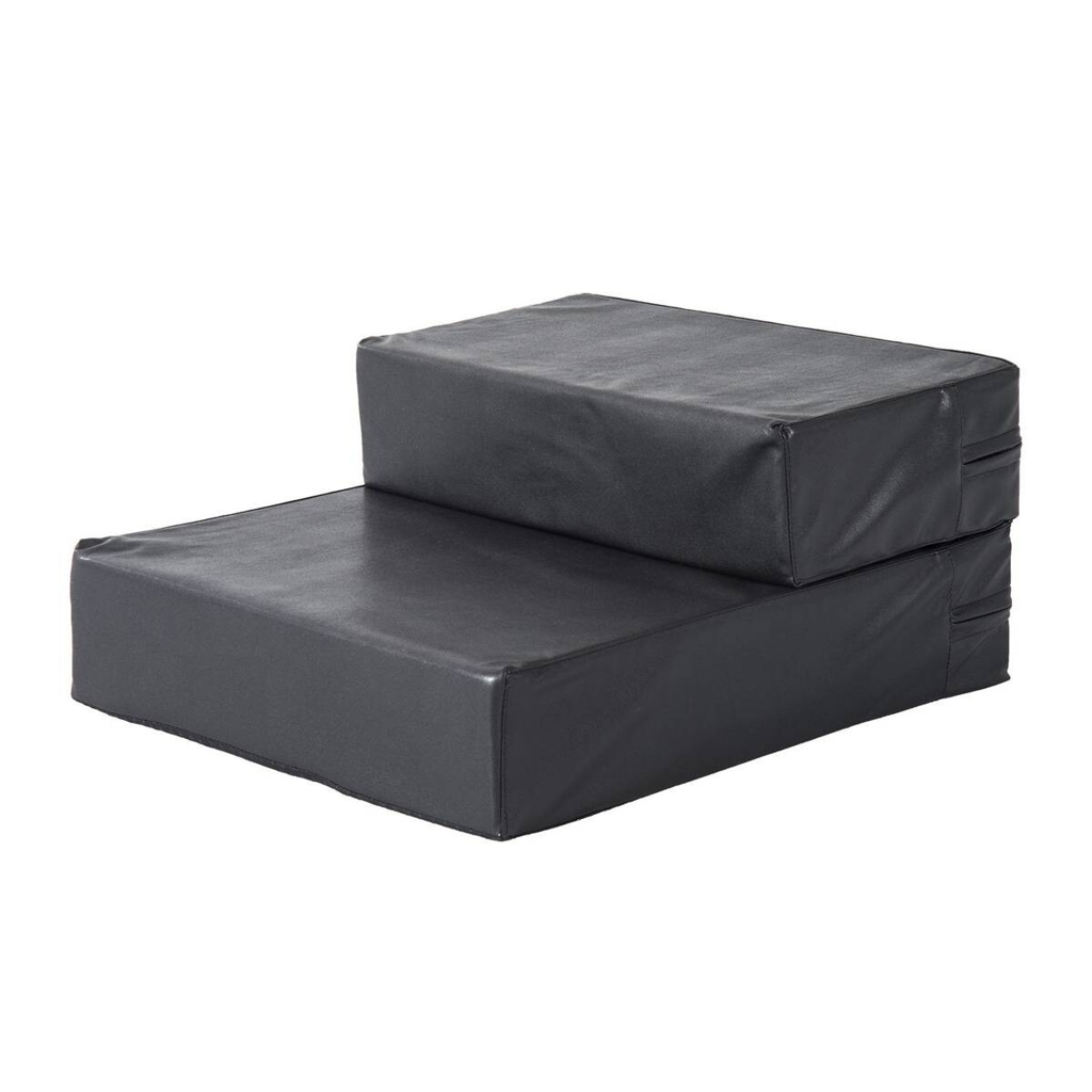 PawHut Hundetreppe schwarz Schaumstoff B/H/L: ca. 39x20x67 cm