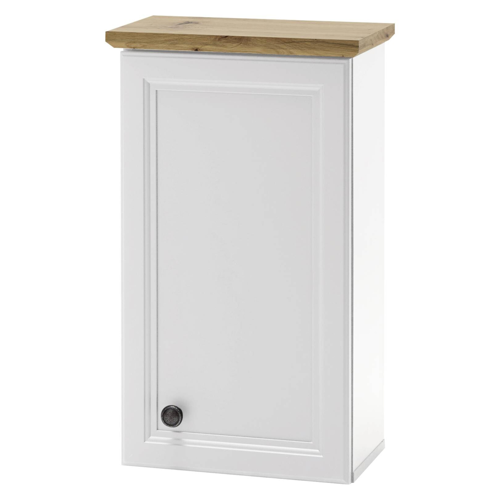 Badhängeschrank Toskana weiß Eiche Artisan Nachbildung B/H/T: ca. 41x191x32 cm