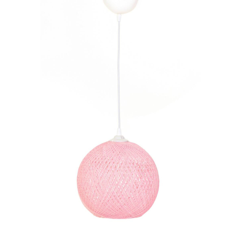 Opviq Pendelleuchte weiß rosa B/H/T/L/D: ca. 24x55x24x24x24 cm E27 1 Brennstellen
