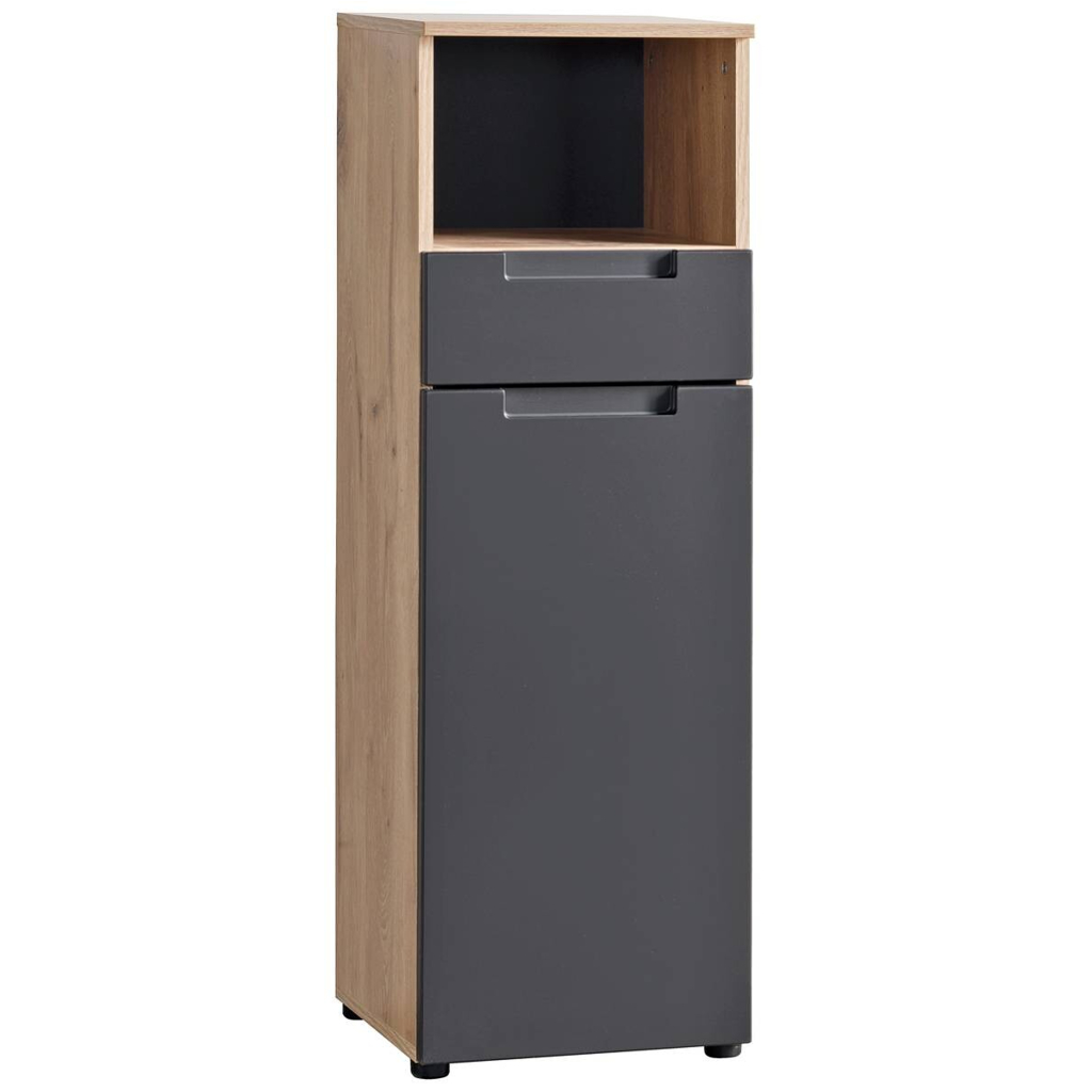 Badkommode Mailand Eiche Viking Nachbildung anthrazit B/H/T: ca. 35x111x35 cm