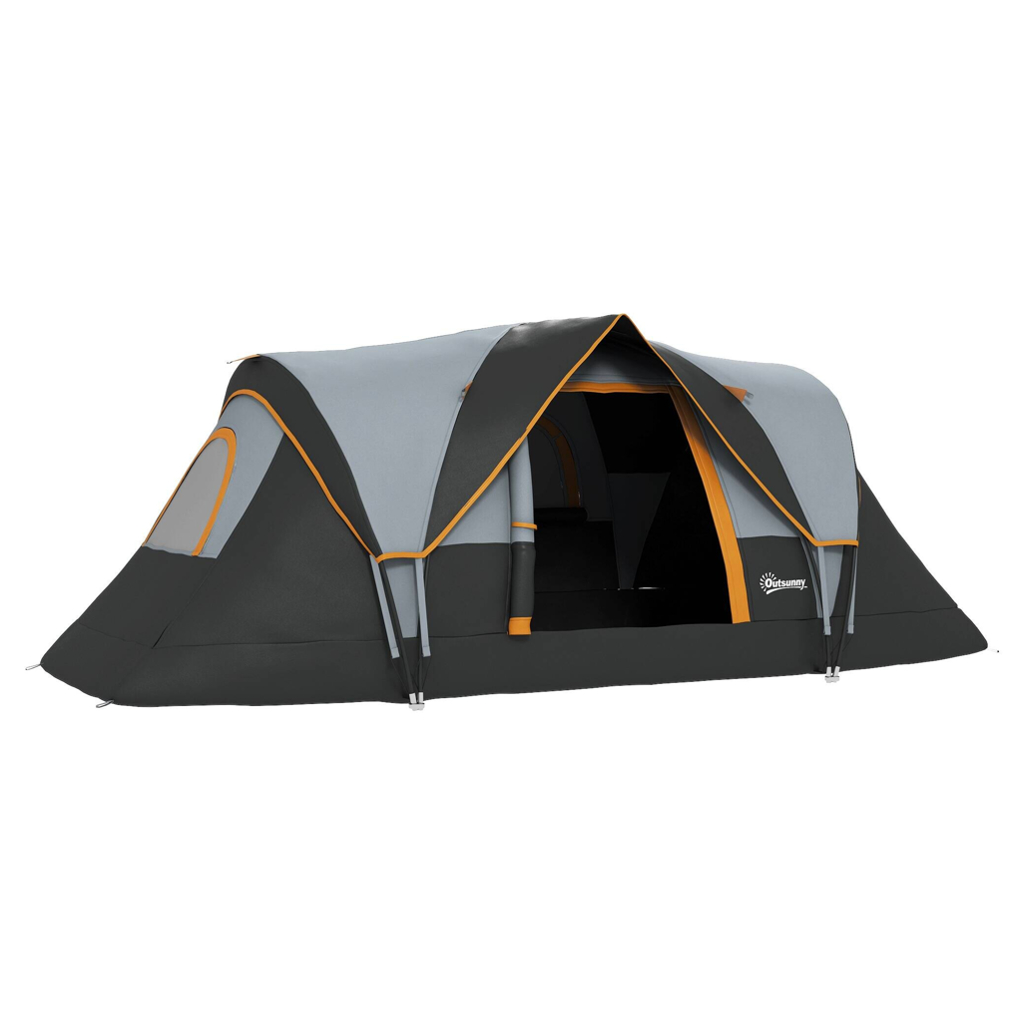 Outsunny Campingzelt schwarz Stahl B/H/L: ca. 220x180x455 cm