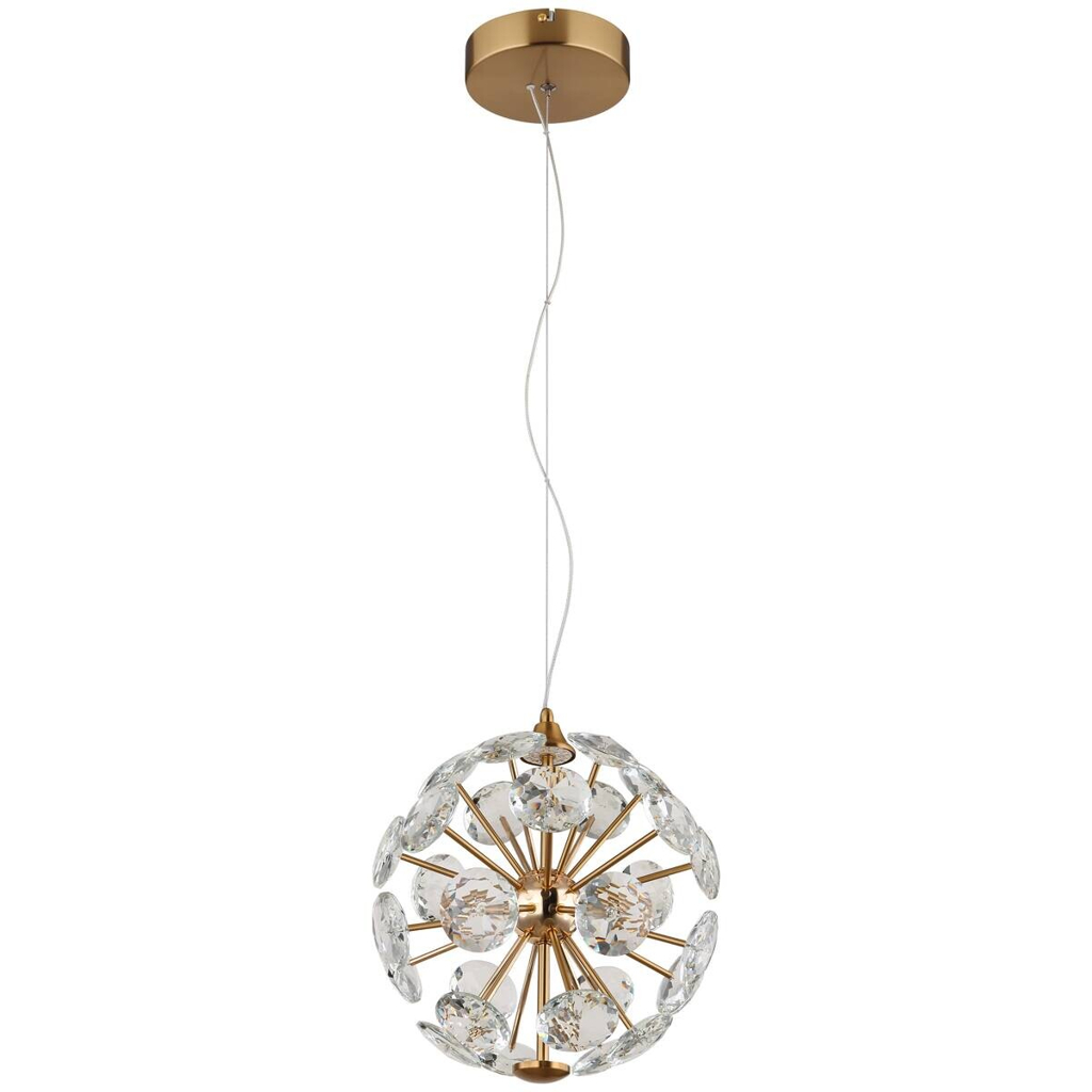 GLOBO Pendelleuchte klar gold Metall H/D: ca. 150x28 cm 1 Brennstellen