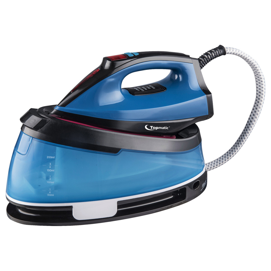 Topmatic Dampfbügelstation SGS-2500.1 blau schwarz Kunststoff Keramik B/H/T: ca. 36x19x18 cm 595131000