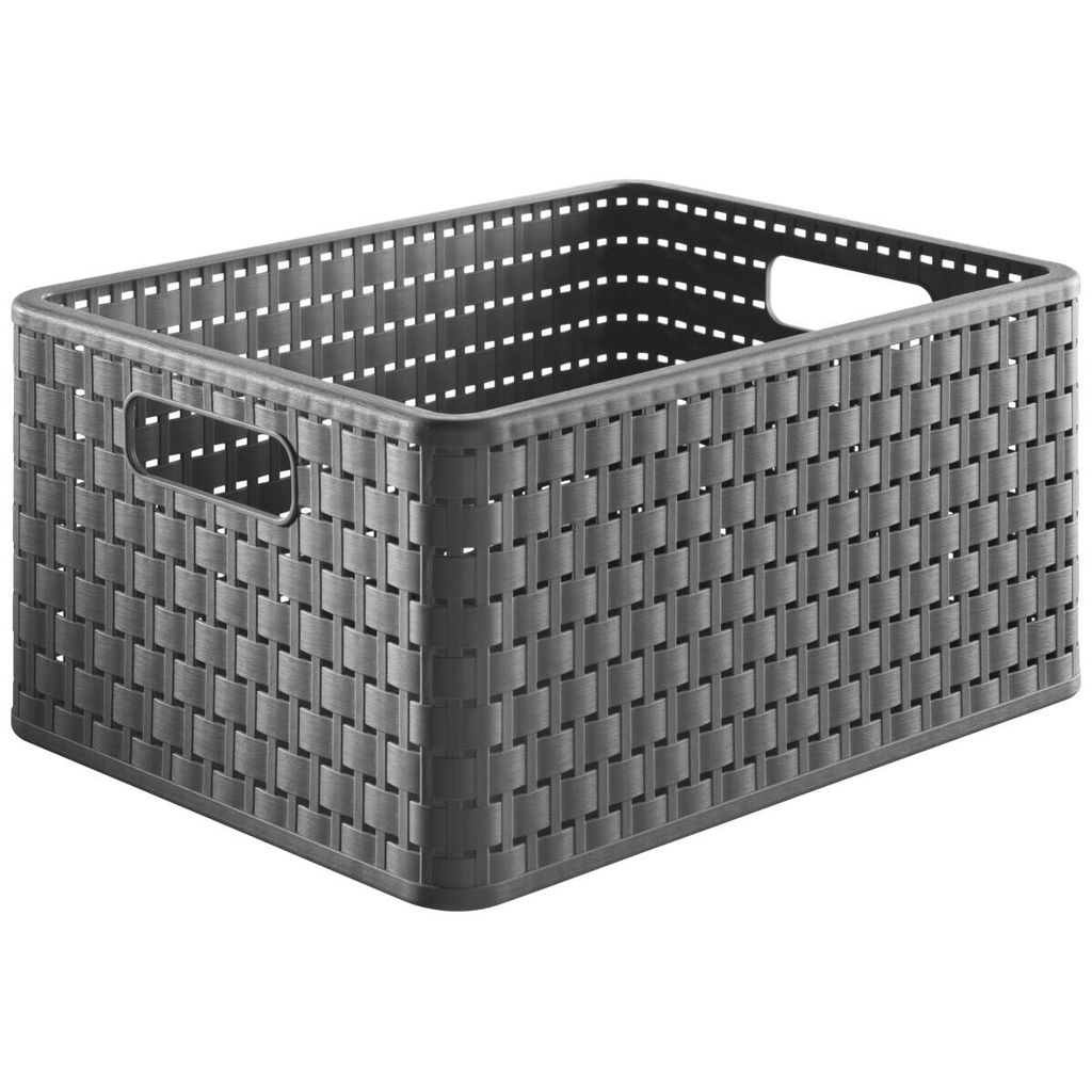 Rotho Korb COUNTRY anthrazit B/H/L: ca. 27,8x19,1x36,8 cm