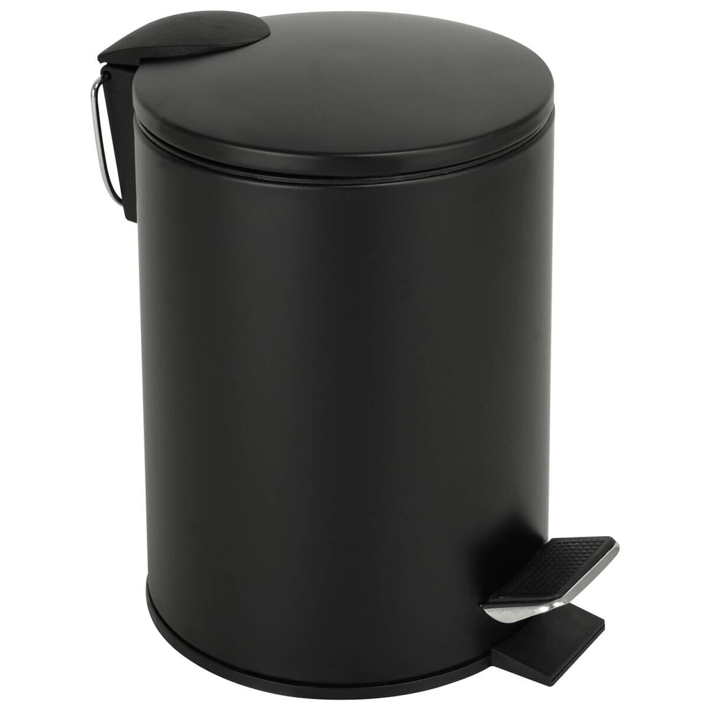 Kosmetikeimer schwarz Edelstahl ca. 2,6 l