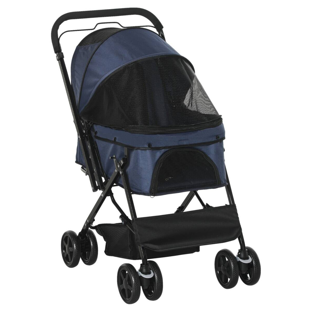 PawHut Hunde-Zubehör blau Polyester B/H/L: ca. 52x76,5x95 cm