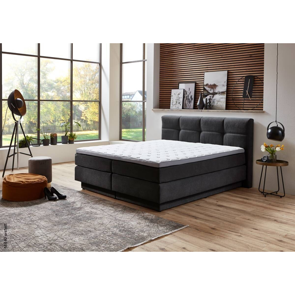 Boxspringbett Portage anthrazit Liegefläche B/L: ca. 160x200 cm