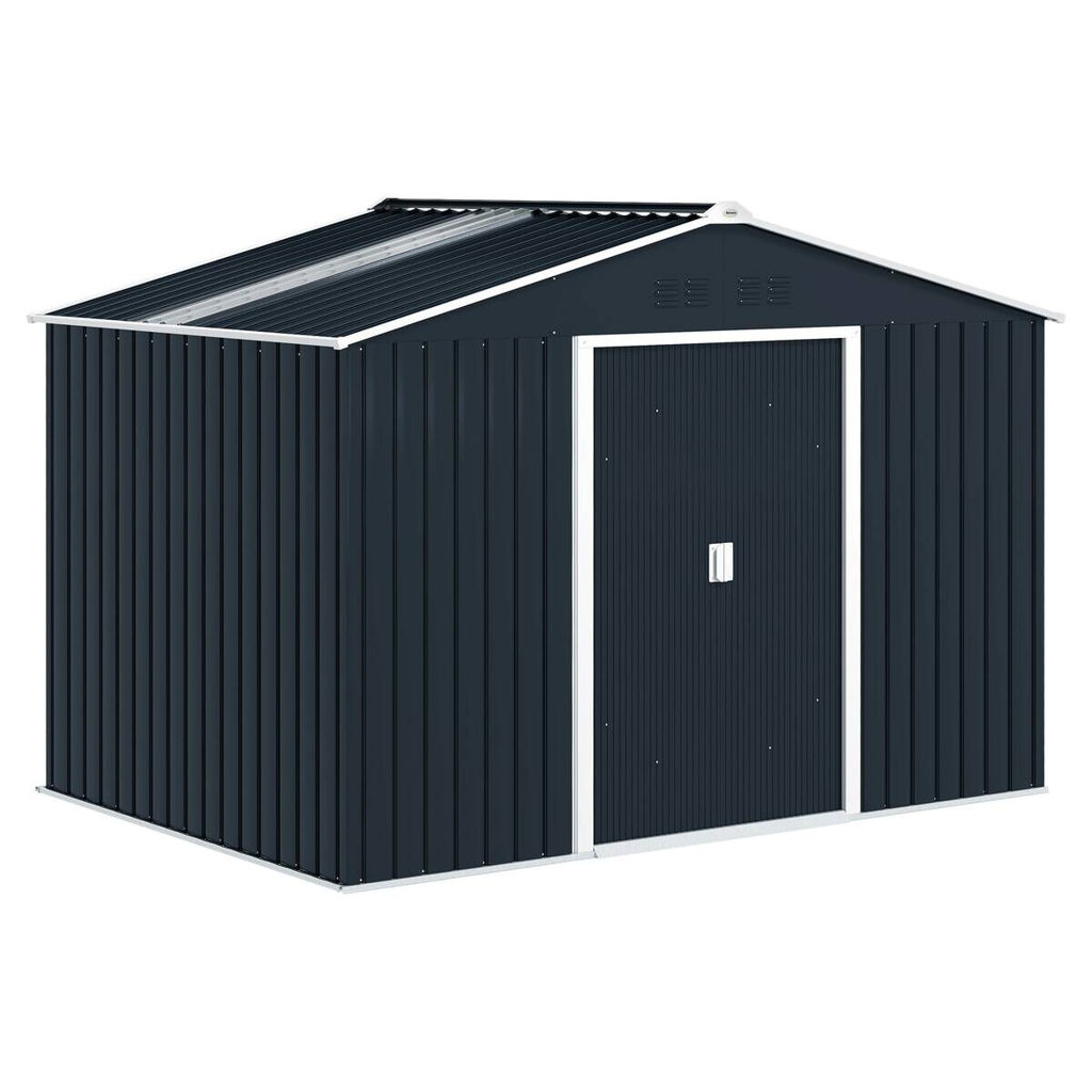 Outsunny Gartenhaus dunkelgrau B/H/L: ca. 195x192x277 cm