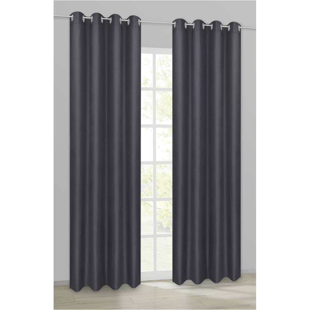 ACUS design collection Ösenvorhang Barnaby schwarz B/L: ca. 140x235 cm