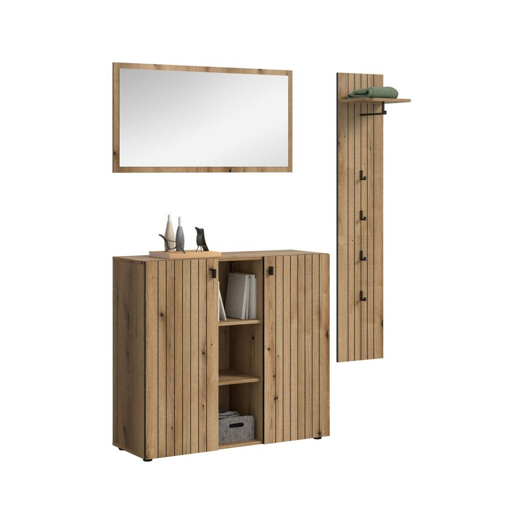 Garderobenset STATION Evoke Oak Nachbildung B/H/T: ca. 157x192x37 cm