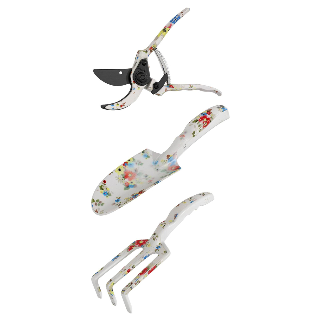 Outsunny Gartenwerkzeug-Set mehrfarbig Metall B/H/L: ca. 7x3x26,5 cm