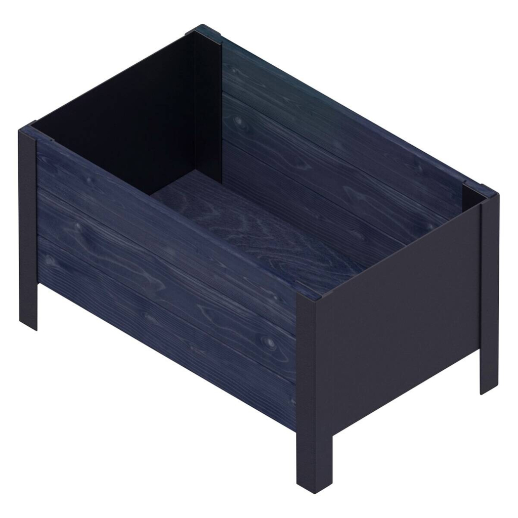UPYARD Hochbeet MODERN schwarz Holz B/H/L: ca. 36x32x58 cm