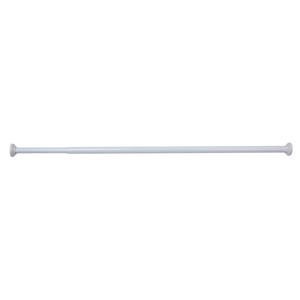 Duschstange weiß Aluminium