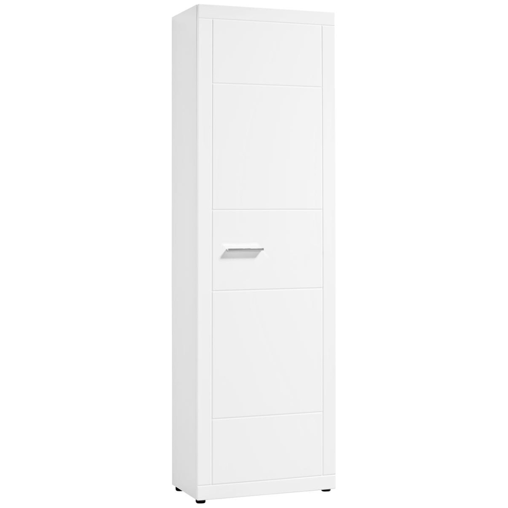 Garderobenschrank Atlanta weiß weiß Hochglanz B/H/T: ca. 60x202x35 cm