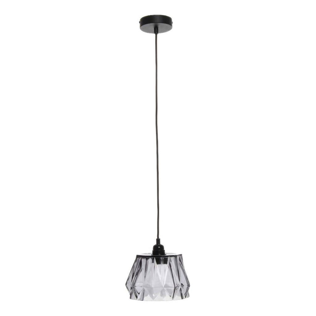 Kayoom Pendelleuchte Aurea grau Glas B/H/L: ca. 19x19x19 cm E27 1 Brennstellen