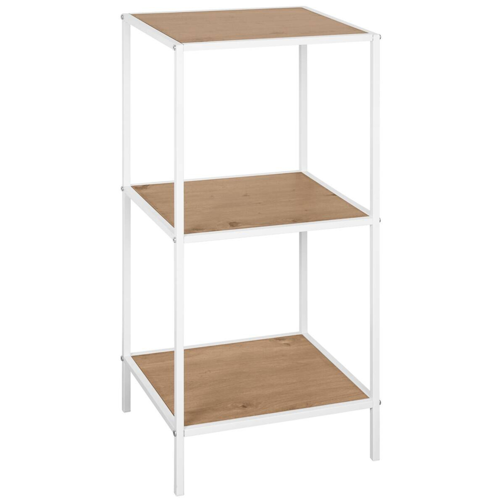 Standregal Tom weiß Eiche Nachbildung B/H/T: ca. 37x82,5x33 cm